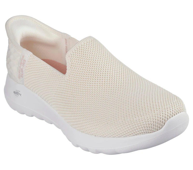 Skechers Women's Go Walk Joy Vela Hands Free Slip-ins Sneaker, Cream White, 5 UK