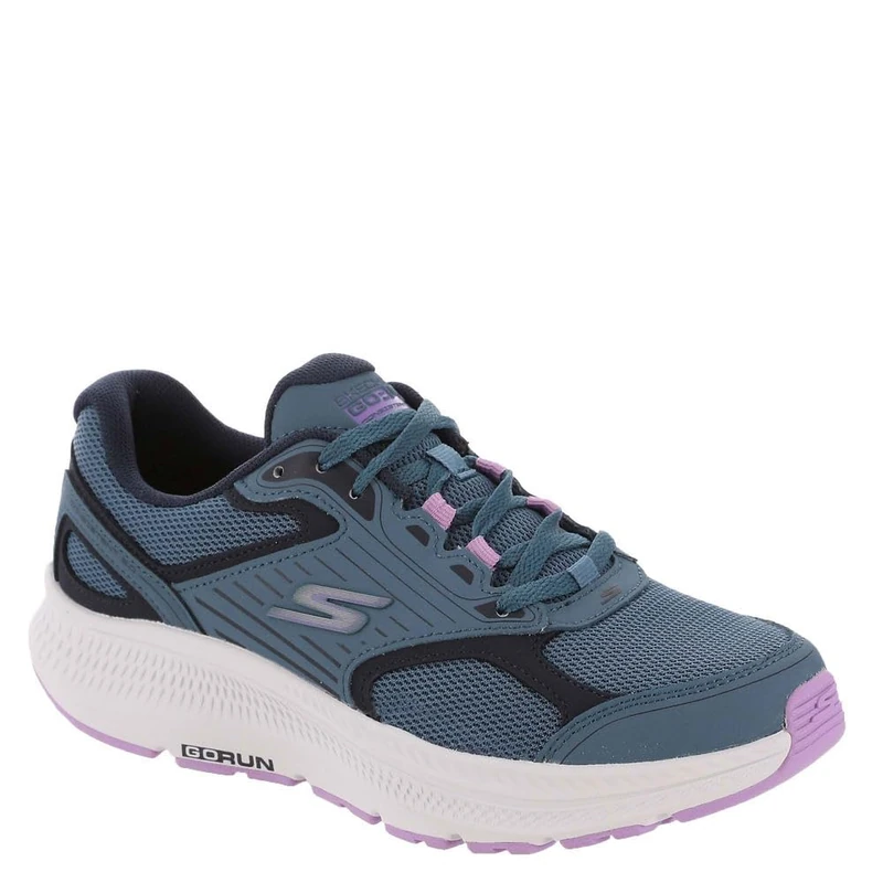 Skechers Women's Go Run Consistent 2.0 Advantage Sneaker, Blue Purple, 8 UK