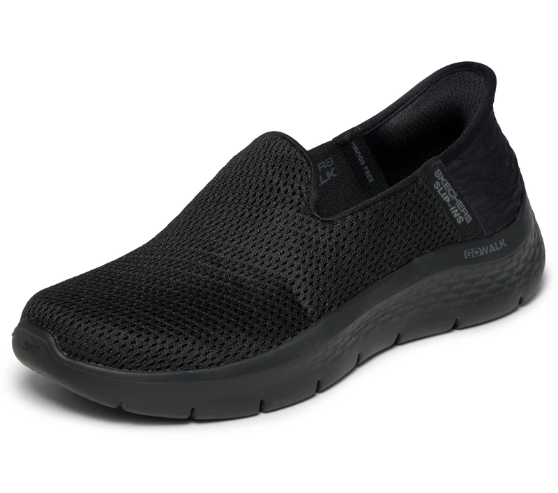 Skechers Women's Hands Free Slip-ins Go Walk Flex-Relish, Black, 4.5 UK