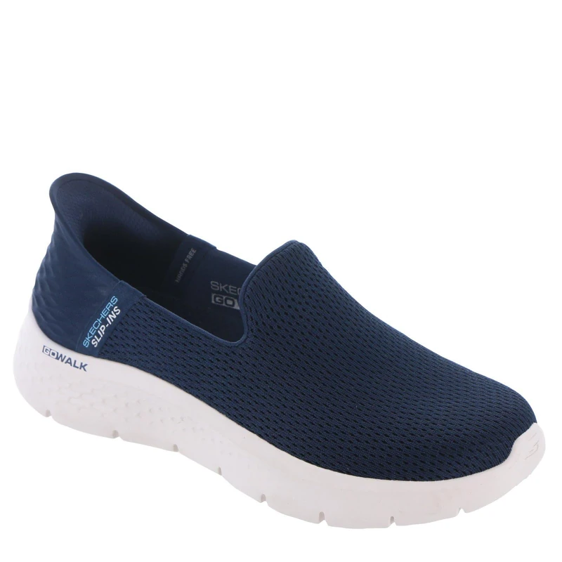 Skechers Women's Go Walk Flex Slip-ins-Relish Sneaker, Navy, 7.5 Narrow
