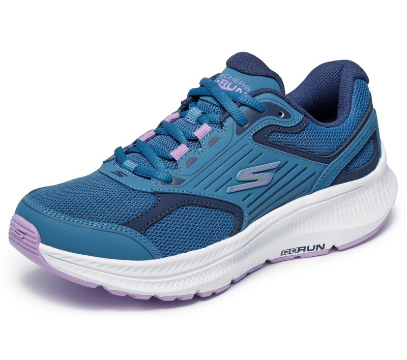 Skechers Women's Go Run Consistent 2.0 Advantage Sneaker, Blue Purple, 5.5 UK