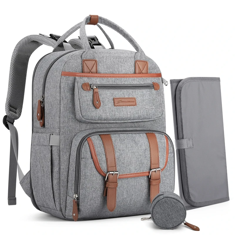 Maelstrom Unisex's Msdbp02 Diaper Changing Backpacks, Gray, 30L US