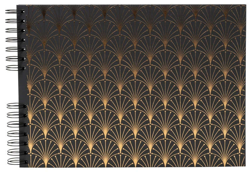 Exacompta Photo Album Spiral Neodeco 150 Photos 50 Pages Black 32x22 cm