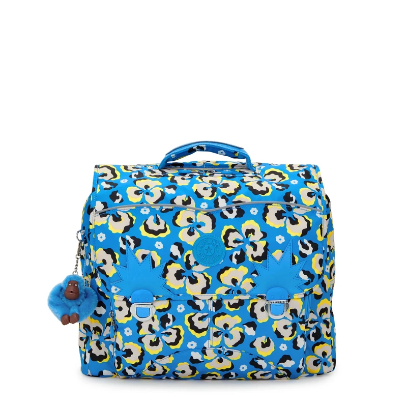 Kipling Iniko Backpacks, 37X19.5X30, Leopard Floral (Blue)