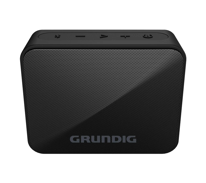 GRUNDIG Solo+ Black - Bluetooth Speaker, Soundbox, 3.5 W RMS Power, 30 Metre Range, More than 20 Hours Playtime, Bluetooth 5.3, Splash-proof Housing (IPX5), Black - Image 1