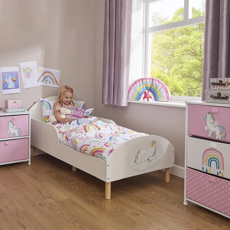 Liberty House Toys Kids Toddler Bed, Unicorn