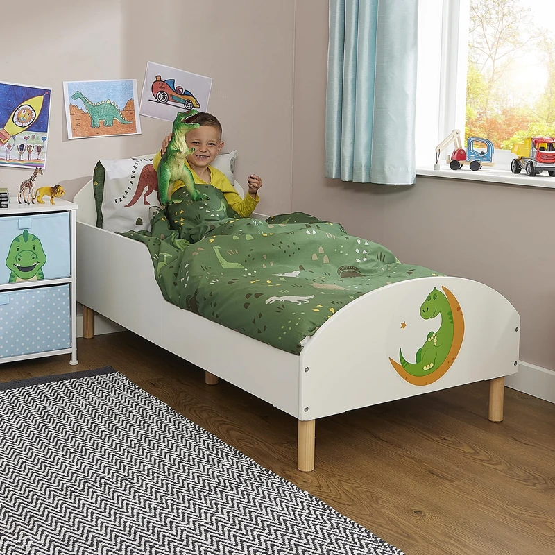 Liberty House Toys Kids Toddler Bed, Dinosaur