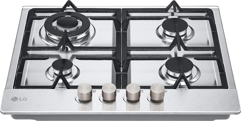 LG CBGZ2414S 4 Burner Gas Hob - 60 cm Stainless Steel