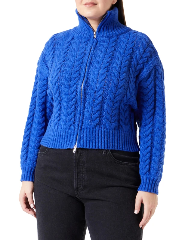 myMo Women's Sookie Polyester Turtleneck Sweater Black Size Xs/S, Royal, XL