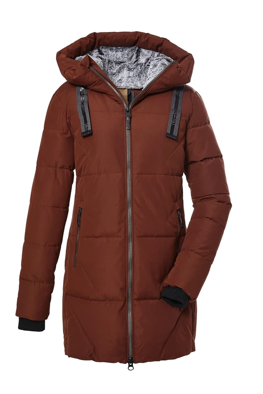 G.I.G.A. DX Women's Gw 15 Wmn Qltd Prk Winter Jacket/Functional Parka in Down Look with Hood, Autumn Leaves, 34 (EU)