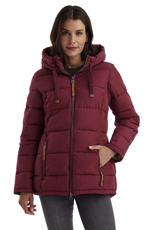 G.I.G.A. DX Women's Gw 12 Wmn Qltd Jckt Winter Hood, Functional Jacket in Down Look, Raspberry, 36 (EU)
