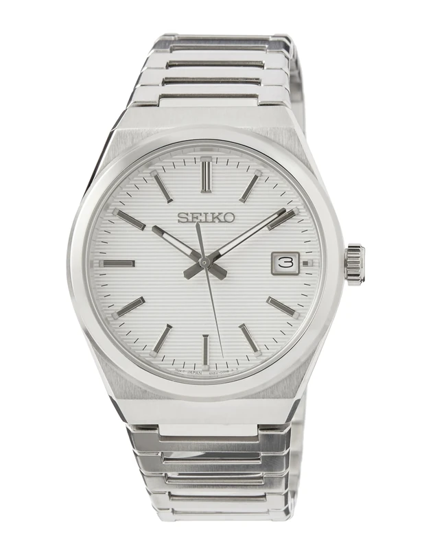 Seiko Men Analog Quartz Watch with Stainless Steel Strap SUR553P1
