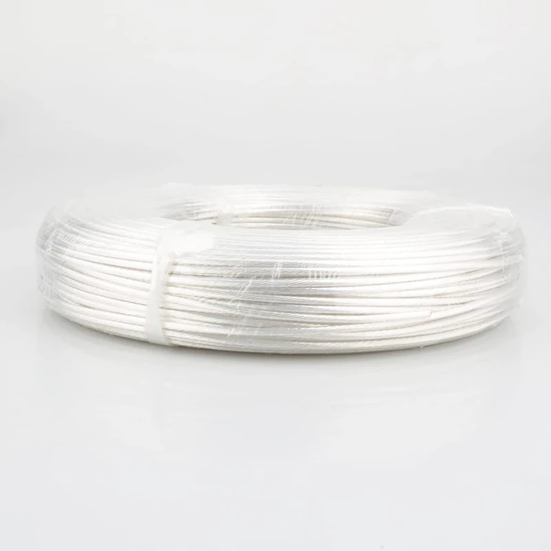 10m Audiocrast High Purity Silver Plated 6N OCC Wire Copper Cable For Hifi Audio DIY Amplifier Headphone Speaker cable (Color : 4.0MM square)