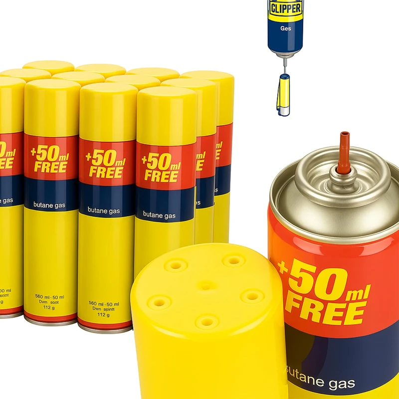 UR CHOICE Genuine Clipper Gas Lighter Refill Pack of 4, 300ml Universal Camping Gas for Lighters, Clippers, BBQ & Cooking, Safe & Reliable Fuel Solution - Image 1