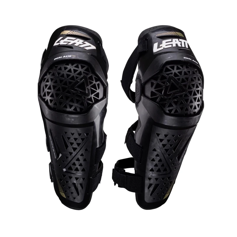 Leatt Knee and Shin Guard Dual Axis Pro with Rigid Protection and Anti-Impact Foam