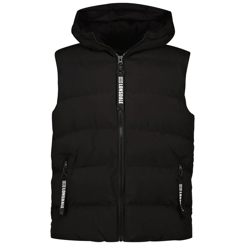 Lonsdale Men's tattymoyle Jacket, Black/White, L