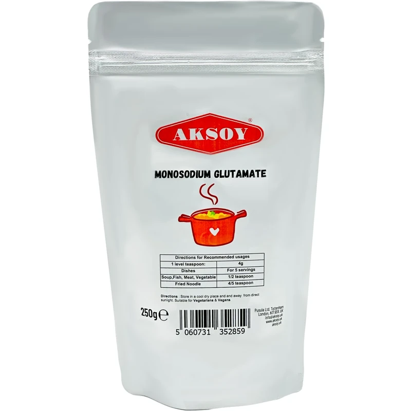 Aksoy 250g Premium MSG (Monosodium Glutamate) | Flavour Enhancer for Cooking, Seasoning, and Marinades for Asian Cuisine & Everyday Dishes (Packaging may vary)