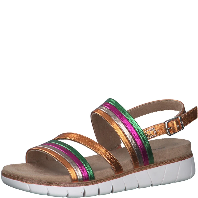 s.Oliver Women's 5-28715-42 Sandals, multicoloured, 8 UK