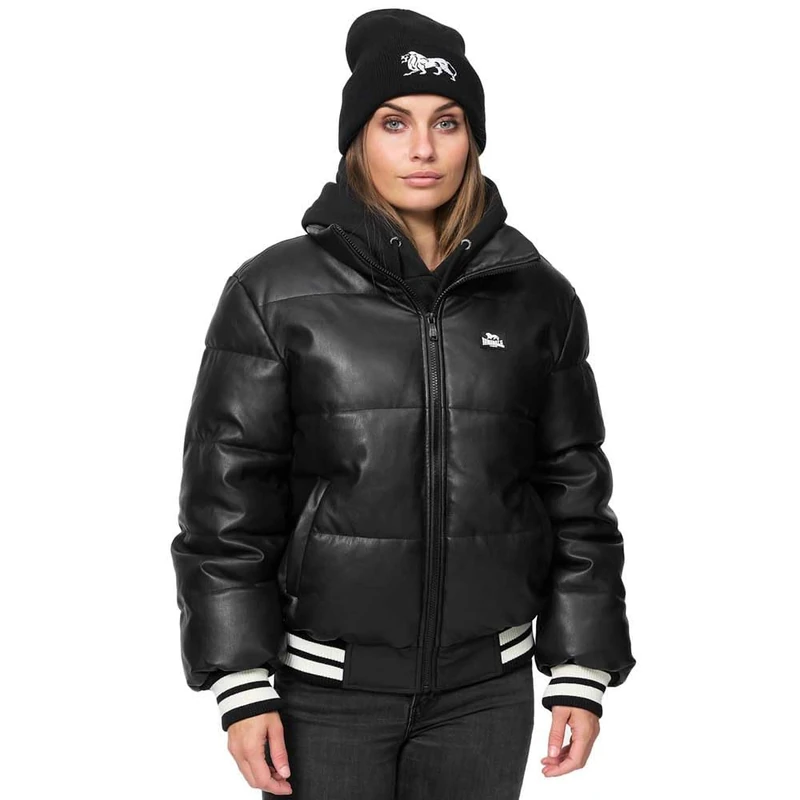 Lonsdale Women's hybreasal Jacket, Black/White, XS