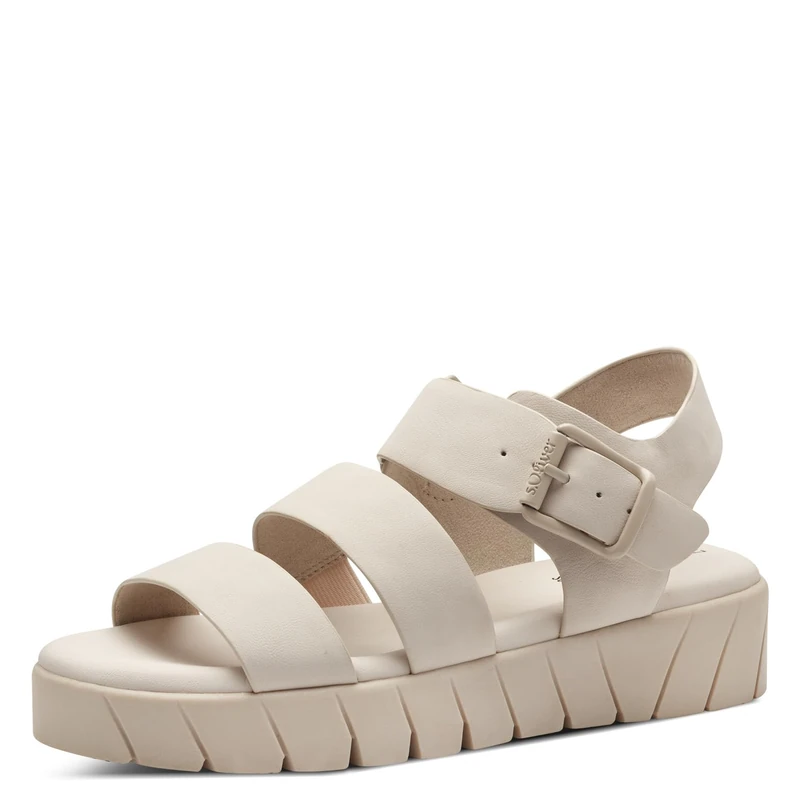 s.Oliver Women's 5-28710-42 Sandal, Beige, 6.5 UK