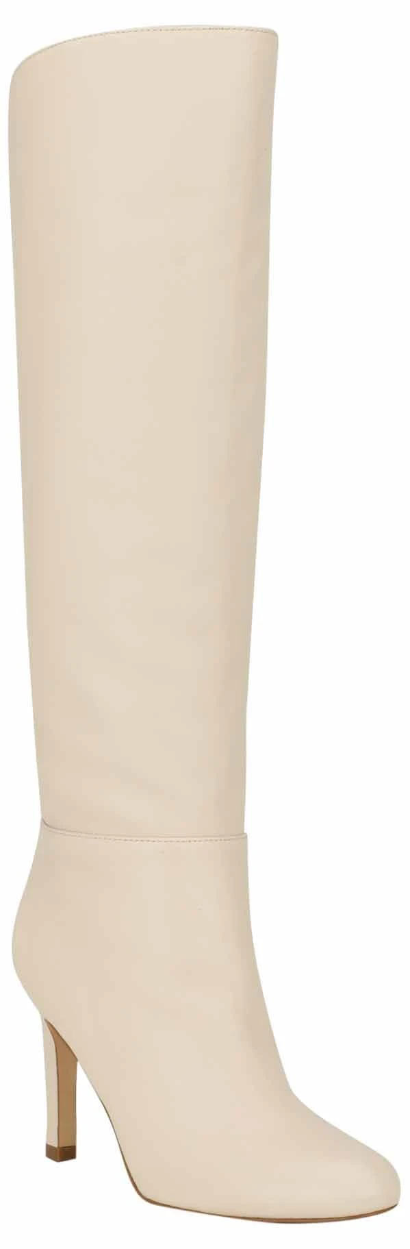 Nine West Women's Sancha Knee High Boot, Chic Cream 150, 9.5 UK