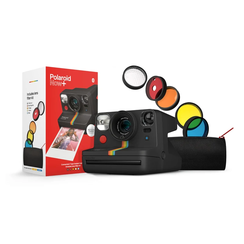 Refurbished Polaroid Now+ I-Type Instant Camera - Black (9124)