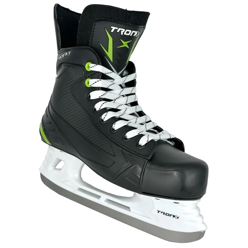 TronX Stryker 3.0 Senior Adult Junior Kids Ice Hockey Skates, New for 2023 (Skate Size 4 (Shoe Size 5-5.5))