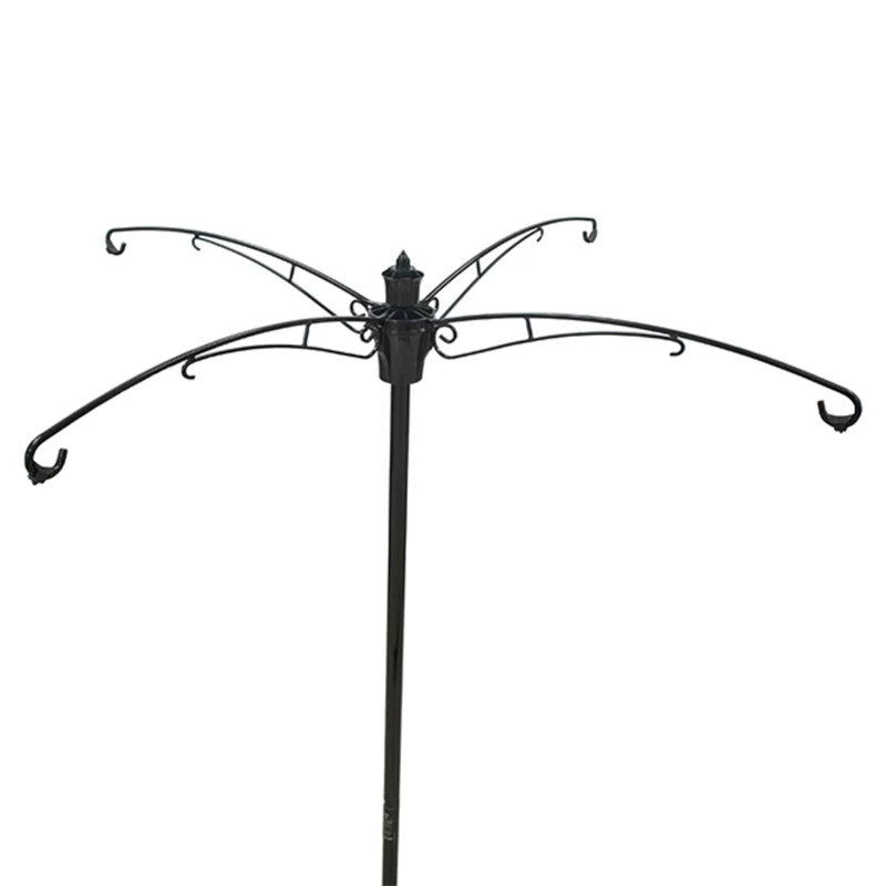 Brome 1213-V01 BirdsUP Versa 4, w/Bullseye Level and Torque Bar, 1-inch Diameter, 7.7ft Installed Pole for Bird feeders, Black