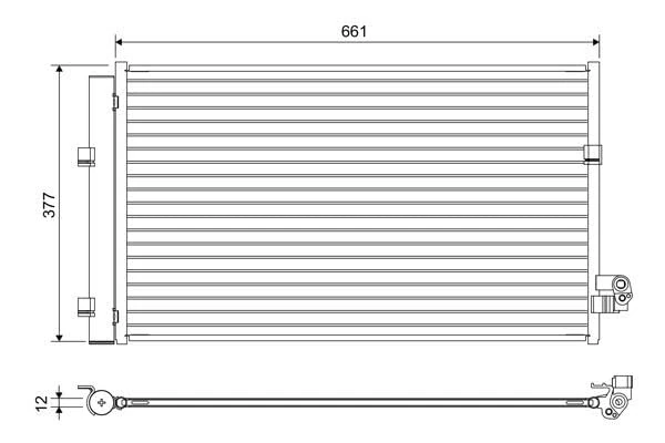 Valeo Condenser, Air Conditioning 822647