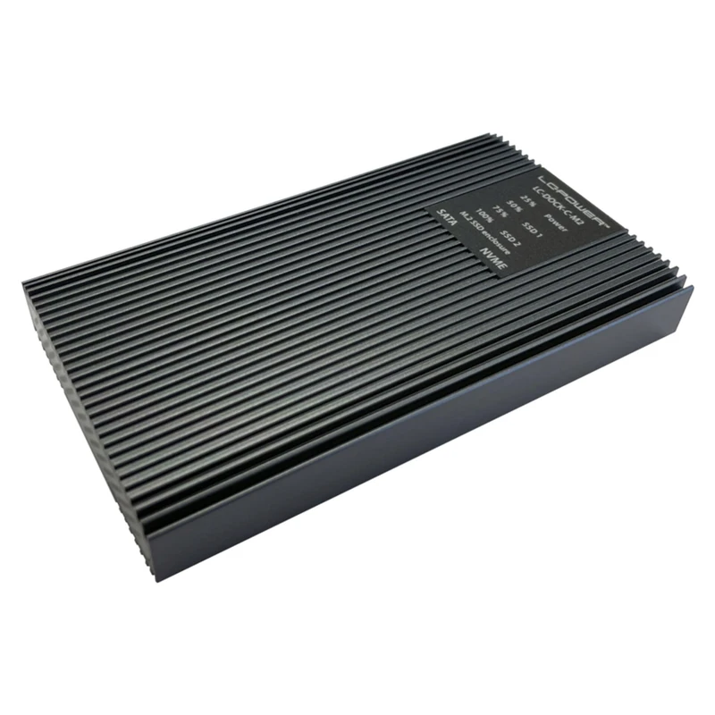 LC-Power M.2 SSD Enclosure, USB-C, Anthracite