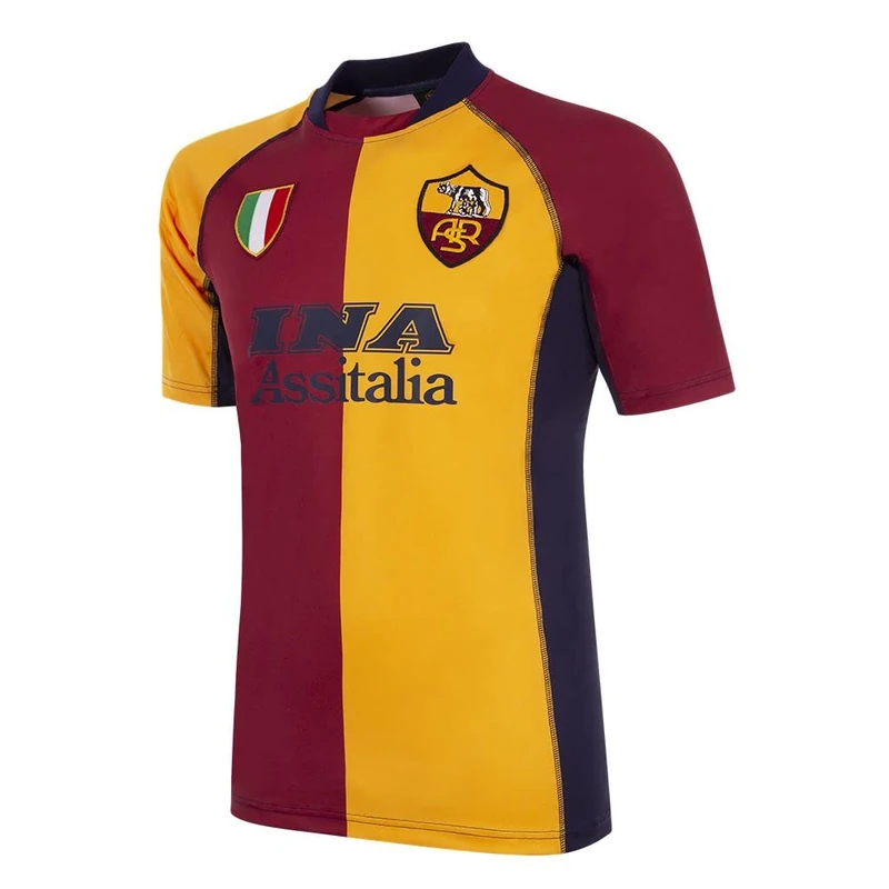 COPA AS Roma 1998-99 Away Retro Football Shirt White