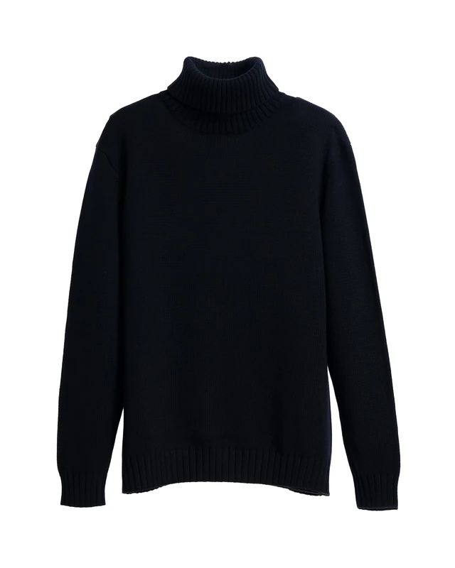Diana Studio, Men's Knitted Jumper, 100% Cotton, Long Sleeves, Black, S