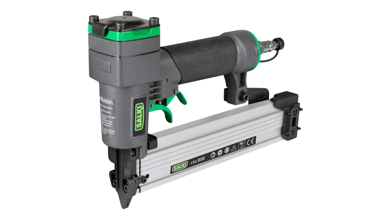 SALKI CSK B08 Pneumatic Nailer – Pneumatic Nail Gun, Woodworking Nailer, Compatible with BRADS Nails and PIN 0.8 mm (GA21) from 15 to 35 mm in Length.