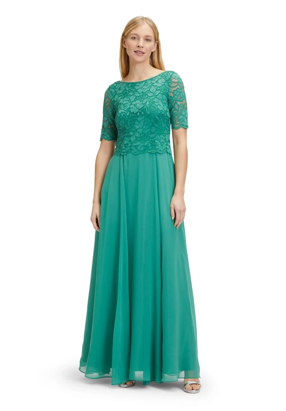 Vera Mont Women's Lace Evening Dress, Silky Green, 20