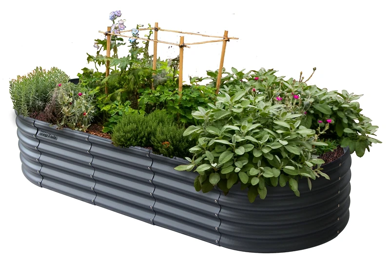VegTrug VegTub Modular Metal Raised Bed Kit - Charcoal