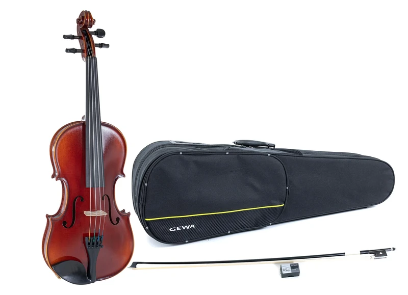 GEWA Violin Set Ideale VL 2 – 4/4 ready to play, carbon bow, Larsen Aurora strings, form shaped violin case