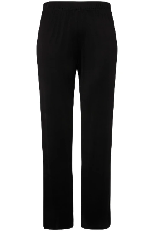 Ulla Popken Women's Slinky Trousers, Black, 32W x 32L