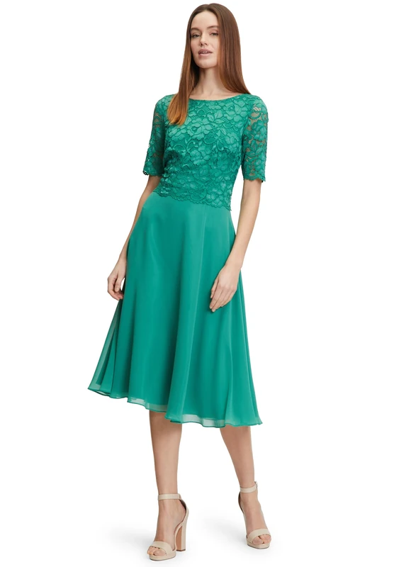 Vera Mont Women's 0113/4825 Dress, Silky Green, 10