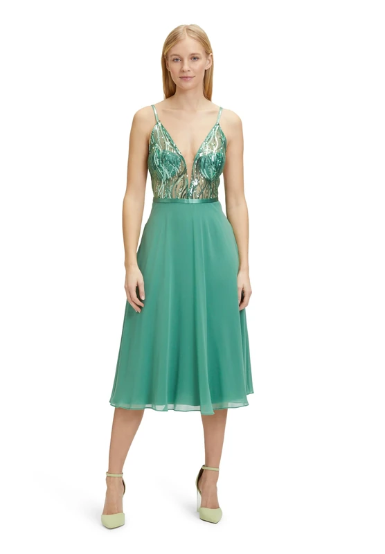 Vera Mont Women's 8766/4000 Dress, hellgr&uumln, 8