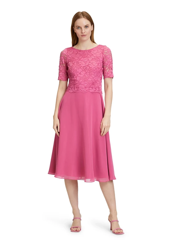Vera Mont Women's 0113/4825 Dress, Rose Pink, 20