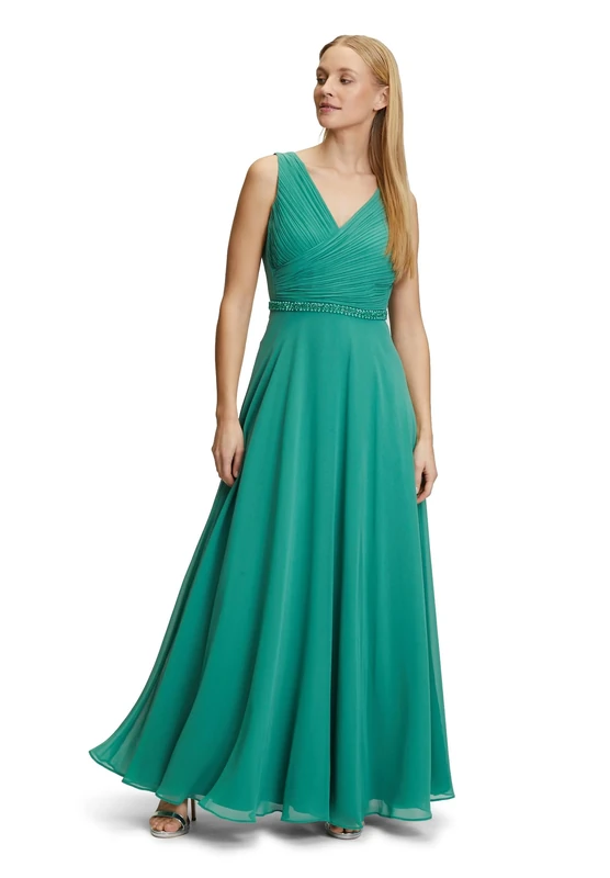 Vera Mont Women's 0299/4825 Dress, Silky Green, 10