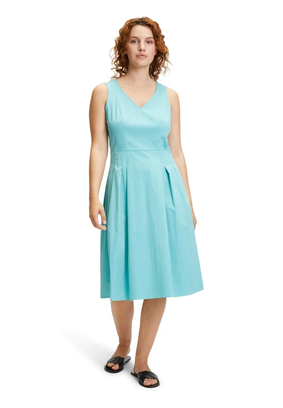Vera Mont Women's 0191/4845 Dress, Tropic Teal, 10 - Image 1