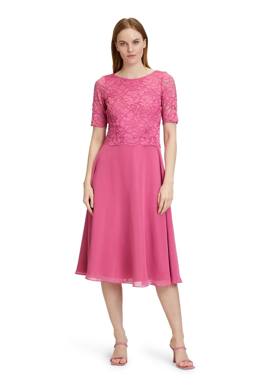 Vera Mont Women's 0113/4825 Dress, Rose Pink, 6