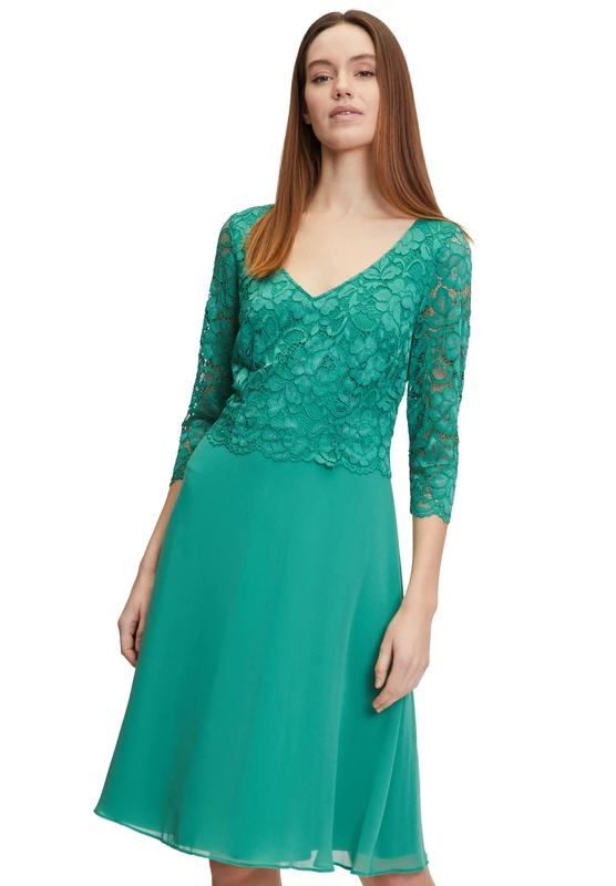 Vera Mont Women's 0272/4825 Dress, Silky Green, 14
