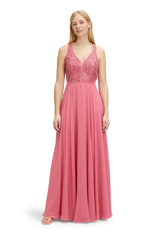 Vera Mont Women's Sequin Evening Dress, Pink, 6