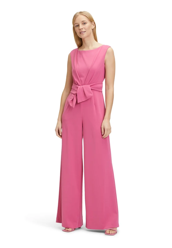 Vera Mont Women's Wide Leg Jumpsuit, Rose Pink, 18