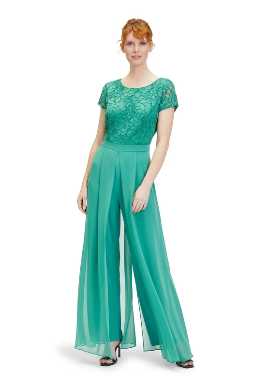 Vera Mont Women's 0290/4825 Jumpsuit, Silky Green, 14