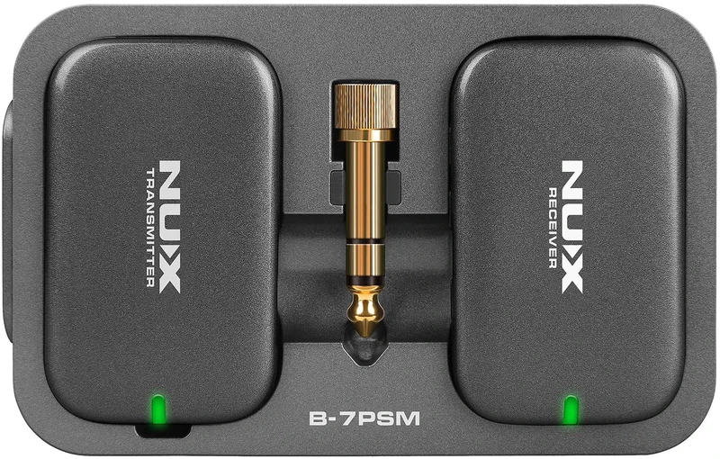 NUX | B-7PSM Wireless In-Ear Monitor System 5.8GHz | Clear Low-Latency Audio for Musicians & Stage Use | Includes Charging Case