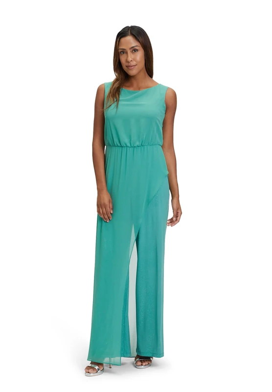 Vera Mont Women's Jumpsuit, Green/Green Patch, 10