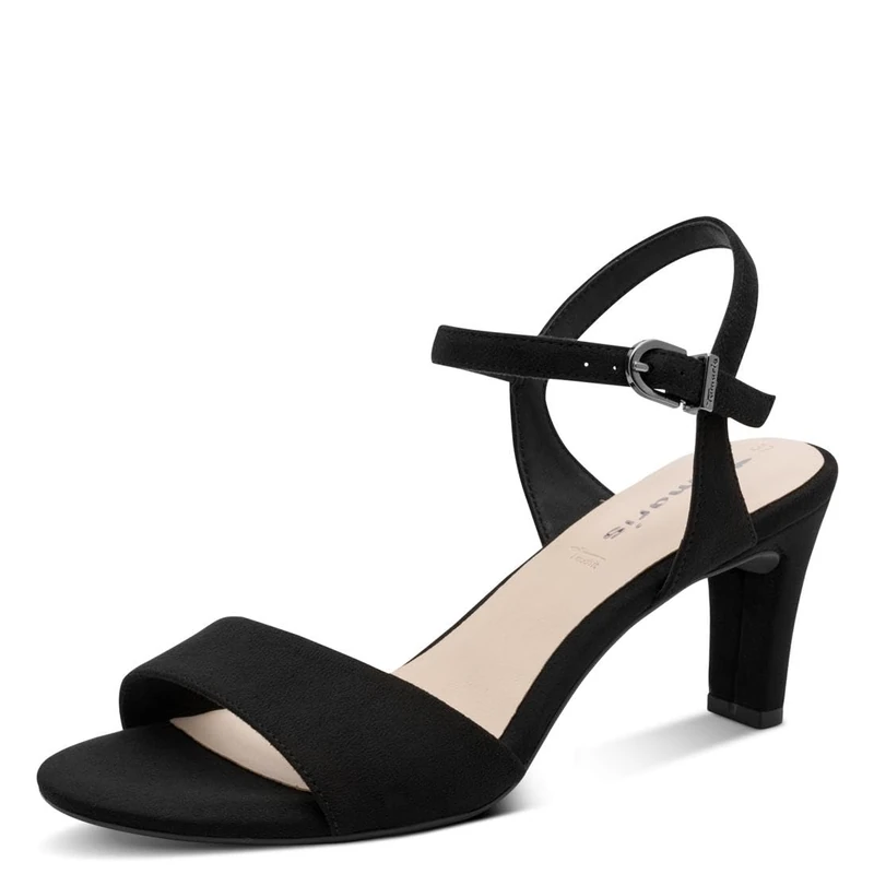 Tamaris Women’s sandal with stiletto heel black 6.5 UK